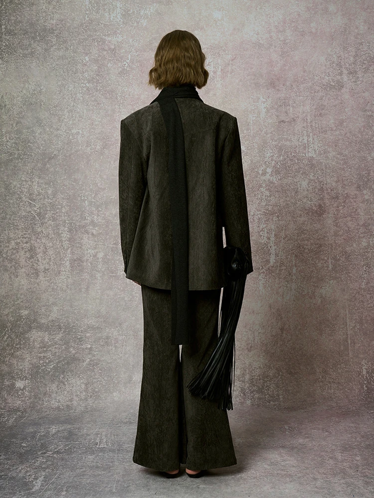 [MODX] Белый киоск 2024 новый костюм на осень/зиму женское свободное пальто Snow Neil