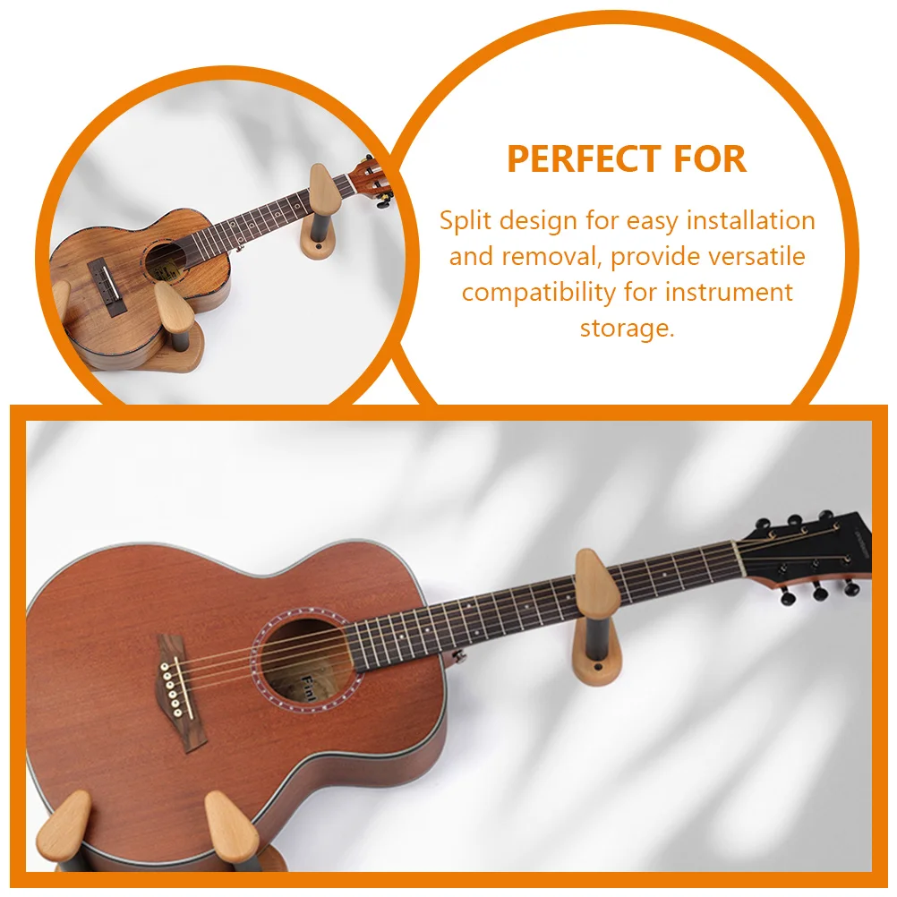 Сплит-крючки для вешалок электрогитары из цельного дерева классическая