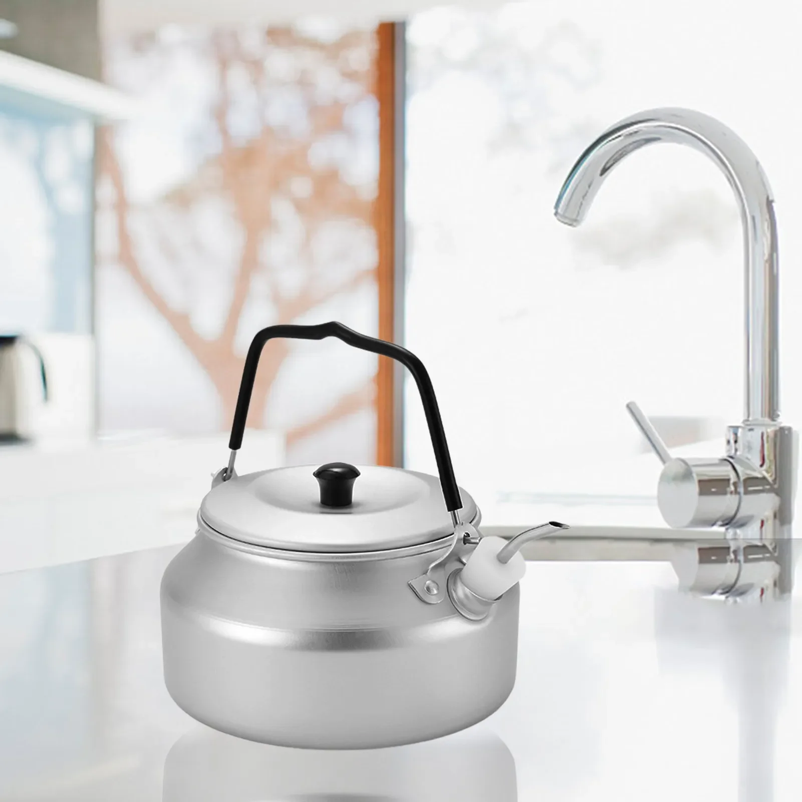 

Pots Pans Portable Camping Kettle Stainless Steel Hiking Kettles Aluminum Tableware Picnic Supplies