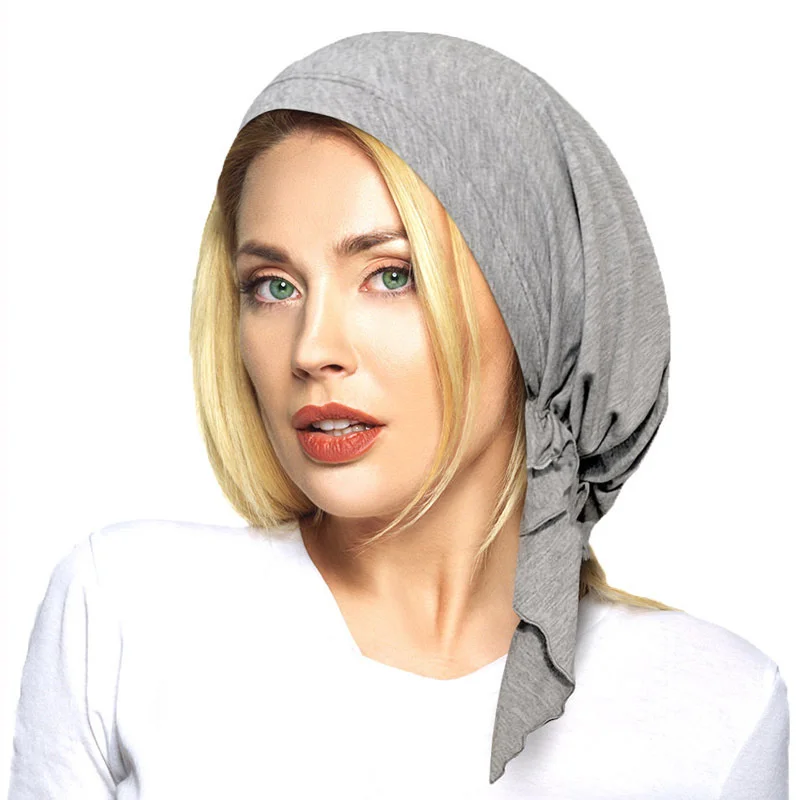 

Mudale cotton elastic scarf hat scarf wrap hat chemotherapy hat tjm-04g