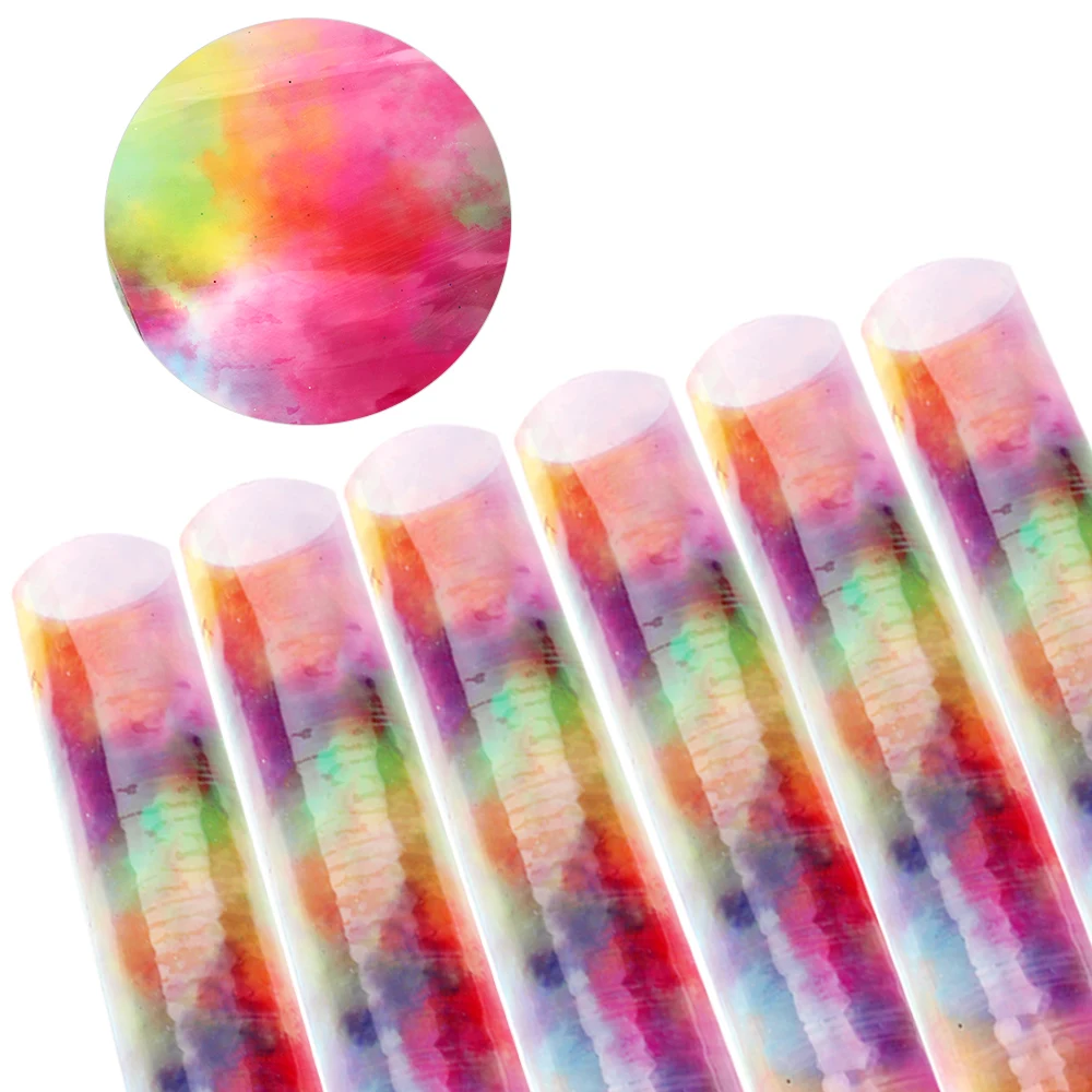 

Cheerbows 22*30cm Transparent PVC Faux Leather Fabric Sheets For Bows Printed Vinyl Fabrics DIY Bags Crafts Appreal Supplies