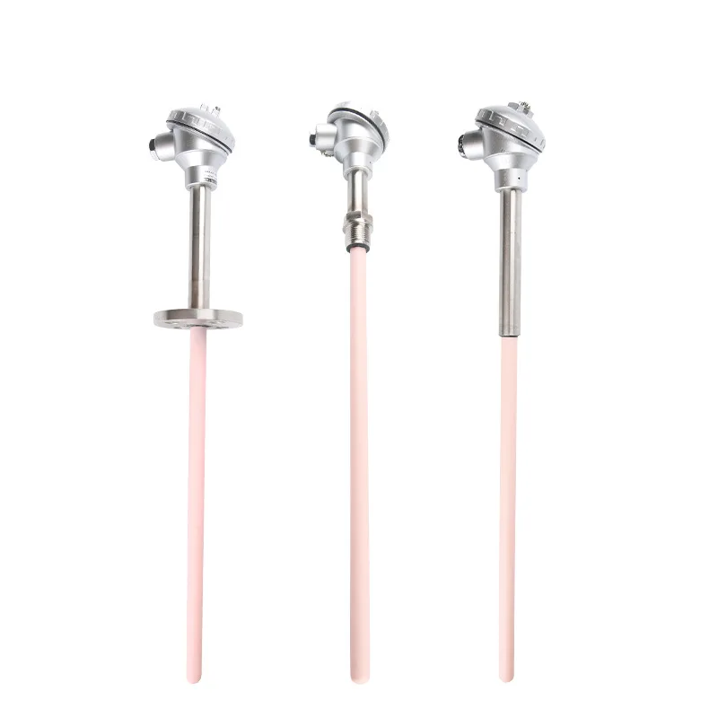 Фото S Платино-родийная термопара WRP-130/230 Датчик температуры термопары с корундовой трубкой и градусами 0-1600 градусов №2