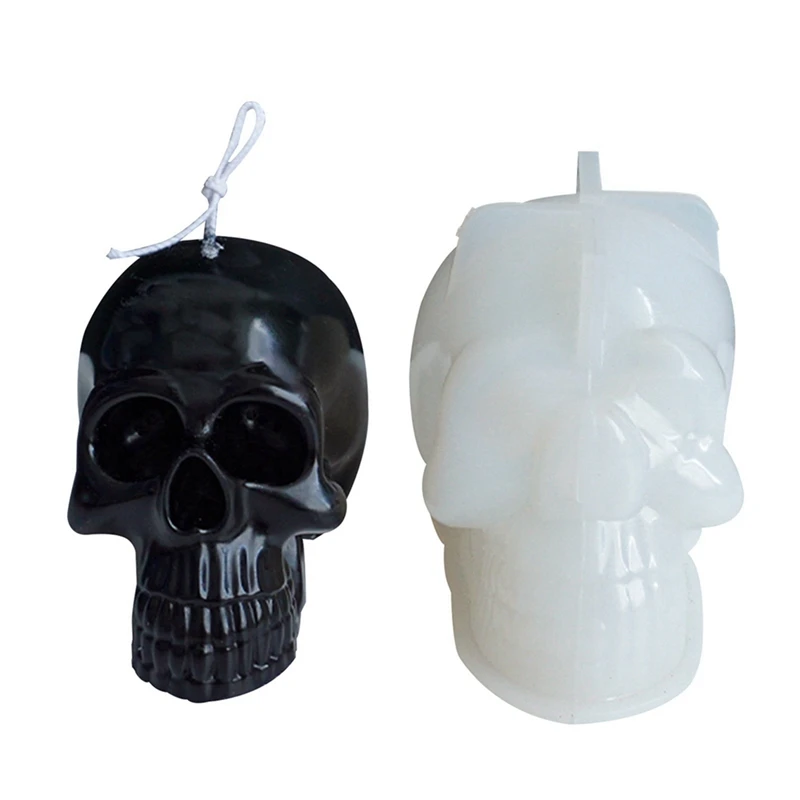 Promotion! 3D Big Skull Candle Mould Aromatherapy Soap Making Silicone Handmade Gift DIY Craft |