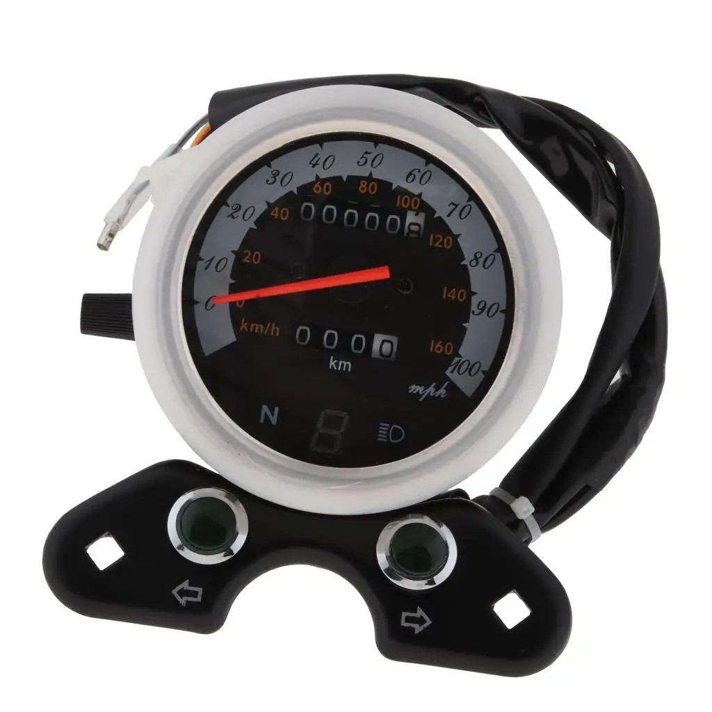 Speedo Meter Gear Digital Display Gauge Tachometer For CG125 |