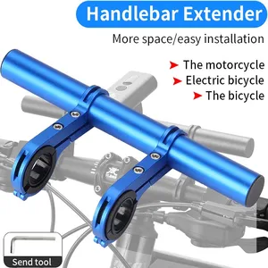 30cm tube bicycle handlebar extender mount mountain mtb bike cycling carbon headlight bracket lamp flashlight holder accessorie free global shipping