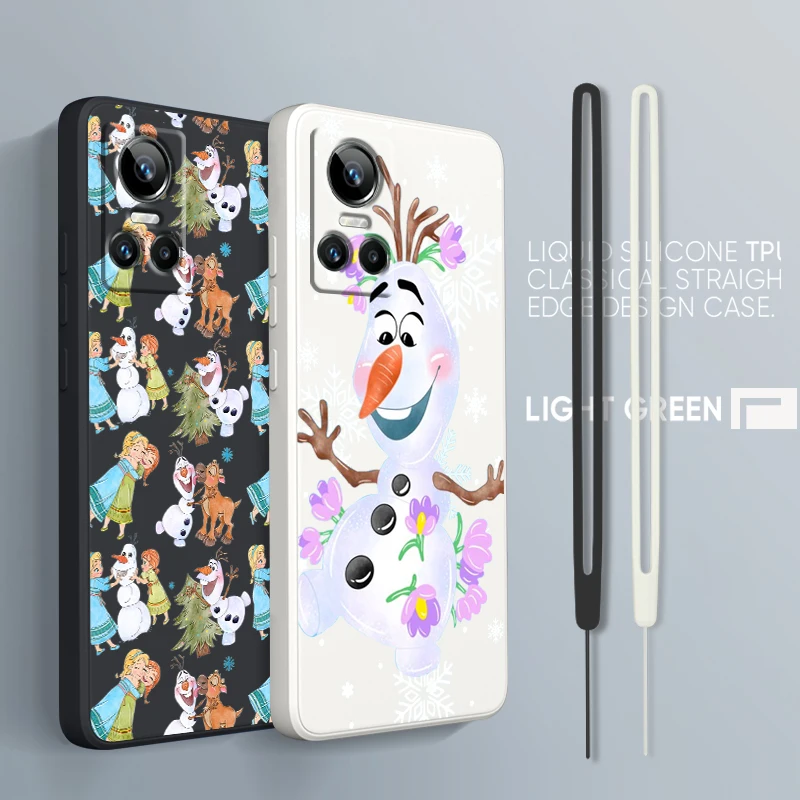 Чехол с надписью Холодное сердце Olaf для OPPO Realme GT Neo 3 2 Master 8 9 Narzo 50A 50i Reno 7