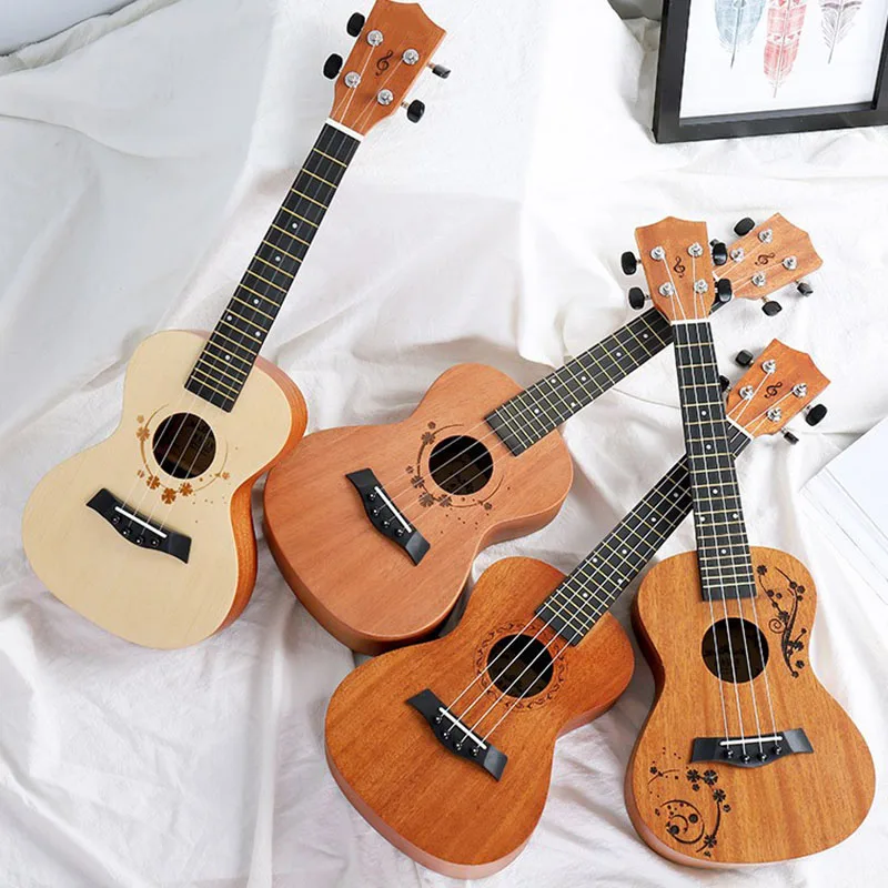 

Music Mahogany 23 Inch Ukulele Guitars Beginner Girls Ukulele Travel Learn Small Guitar Acoustic Cavaquinho Musique Instrument