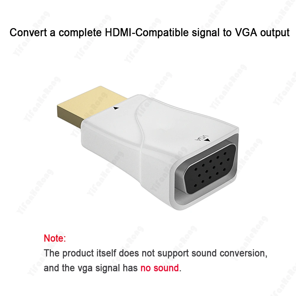 Адаптер hdmi-vga 1080P для Xbox PS4 ПК ноутбуков ТВ-приставок проекторов - купить по