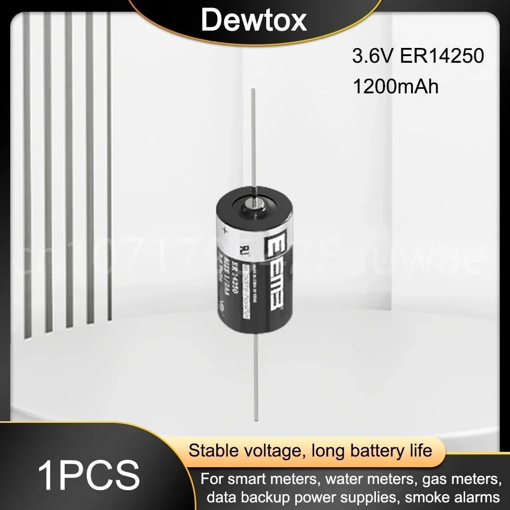 1 шт. ER14250 14250 CR14250SL 1/2AA 1200 мАч 3 6 В литиевая батарея с контактами для оборудования
