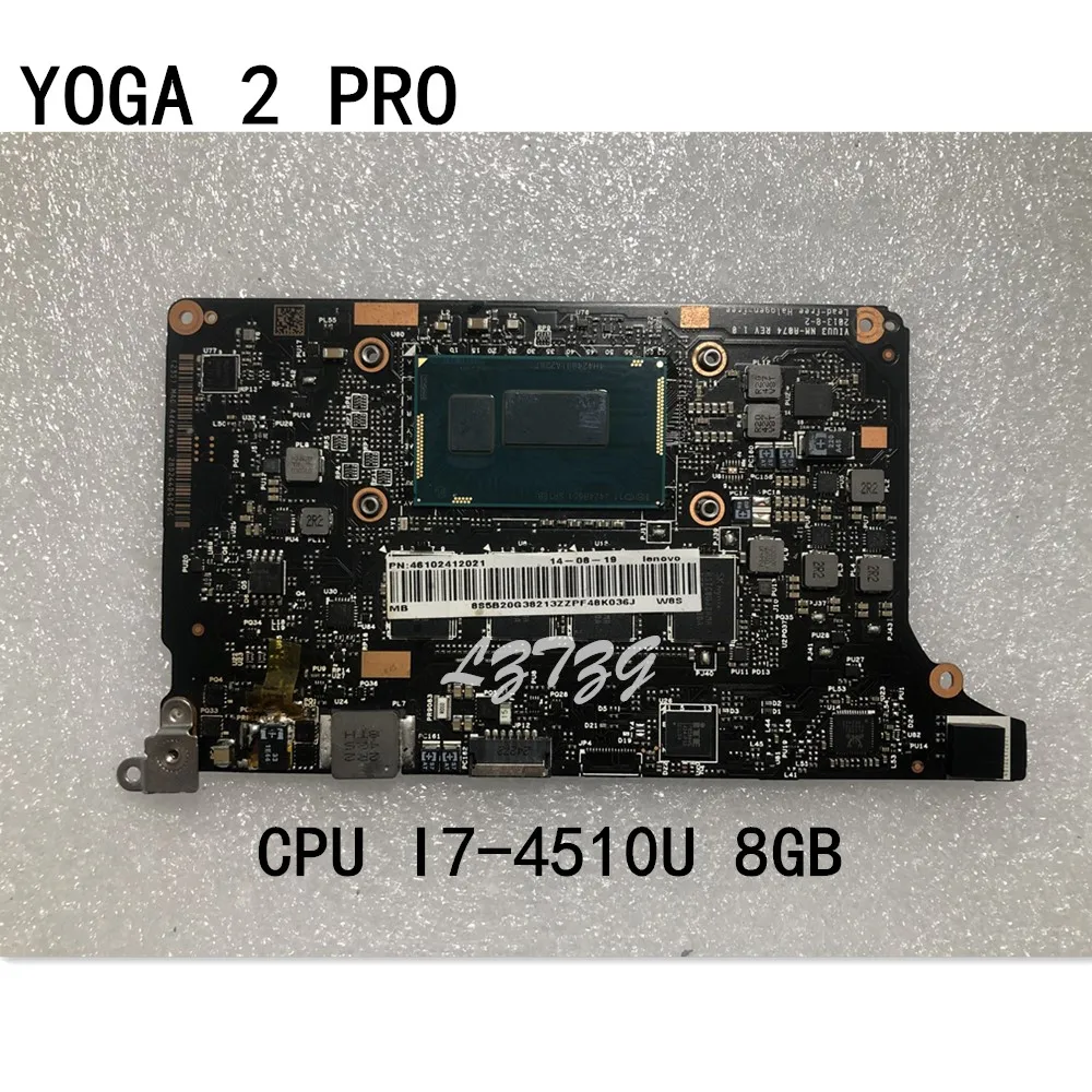 

Оригинальный ноутбук Lenovo Yoga 2 Pro Материнская плата CPU I7-4500U/4510U RAM 16G FRU 5B20G38213 90004988