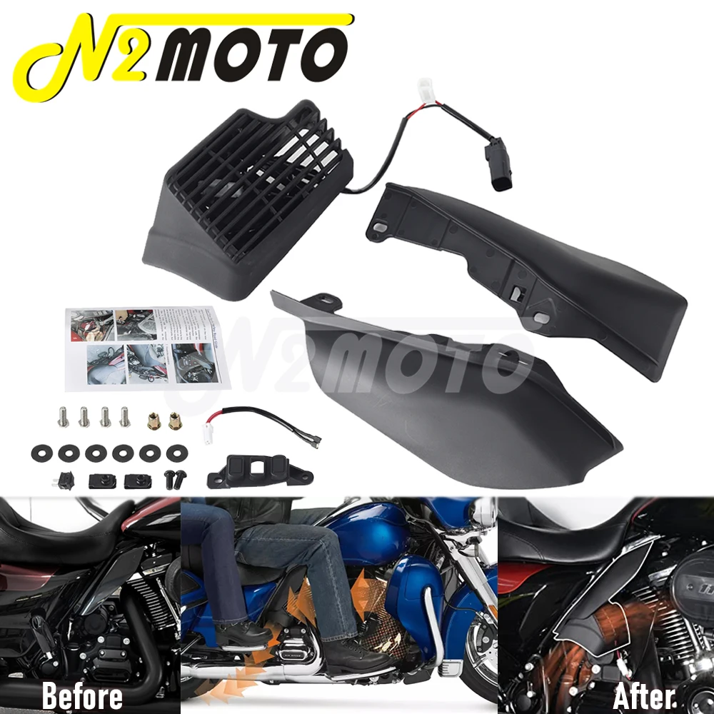 

ABS Cool Flow Fan Kit For Harley Touring Electra Glide Ultra Classic Limited FLHTK FLHTKL FLHTKSE FLHTP FLTRK FLHTCUTG SE 2017+
