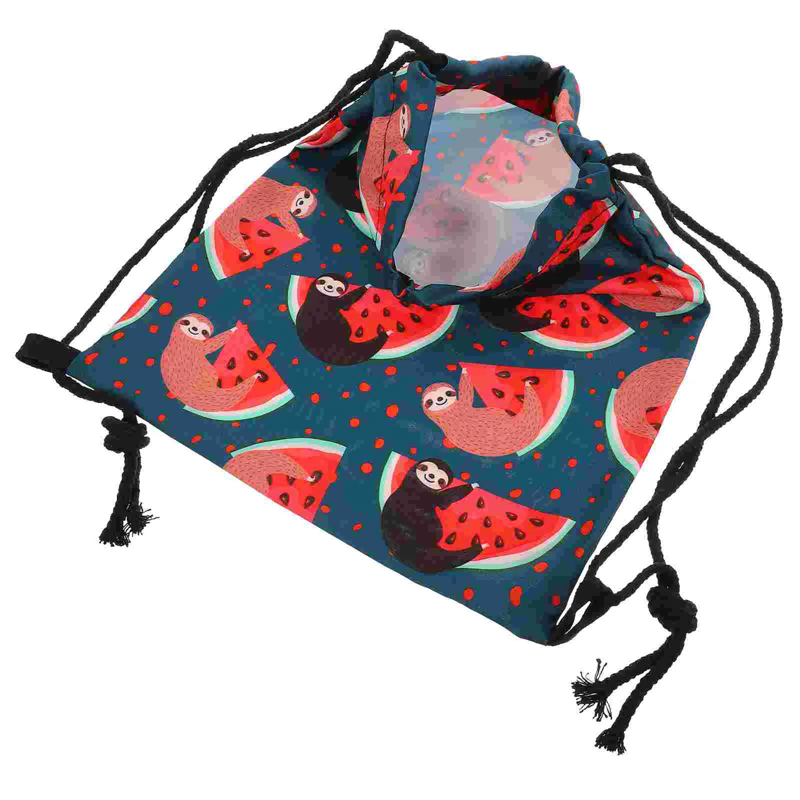 

Printed Drawstring Pocket Pouch Large Bag Backpack Swim Bags Shoulder Storage Gym Backpacks