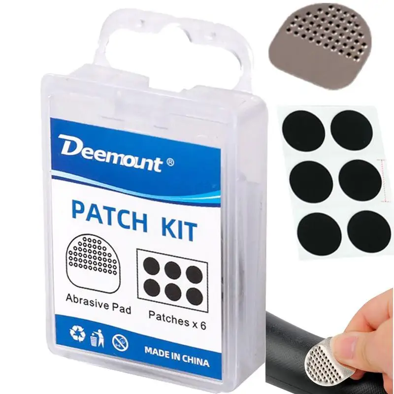 

Bike Tire Repair Patches 25mm Glueless Fast Tire Patches 6pcs Super Patch Puncture Repair Kit For Cycling Mountain Bikes Road