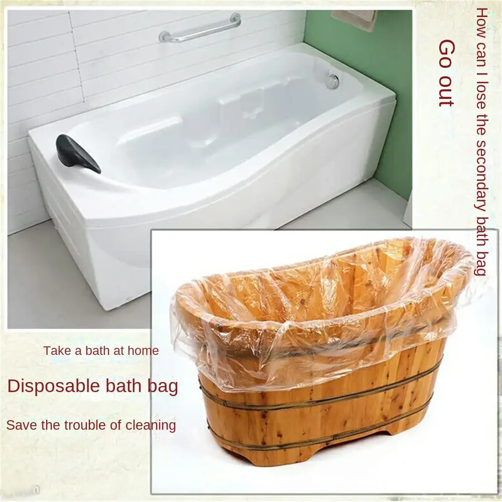 

Bath Bag Travel Bathtub Film Thickened Bath Bucket Bathtub Bag Disposable Bath Bag Bathtub Cover