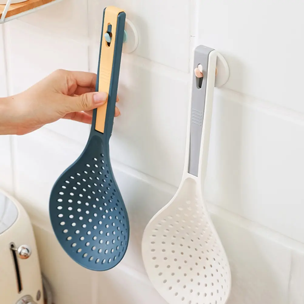 

Многофункциональный кухонный дуршлаг 2 в 1 с длинной ручкой и зажимом