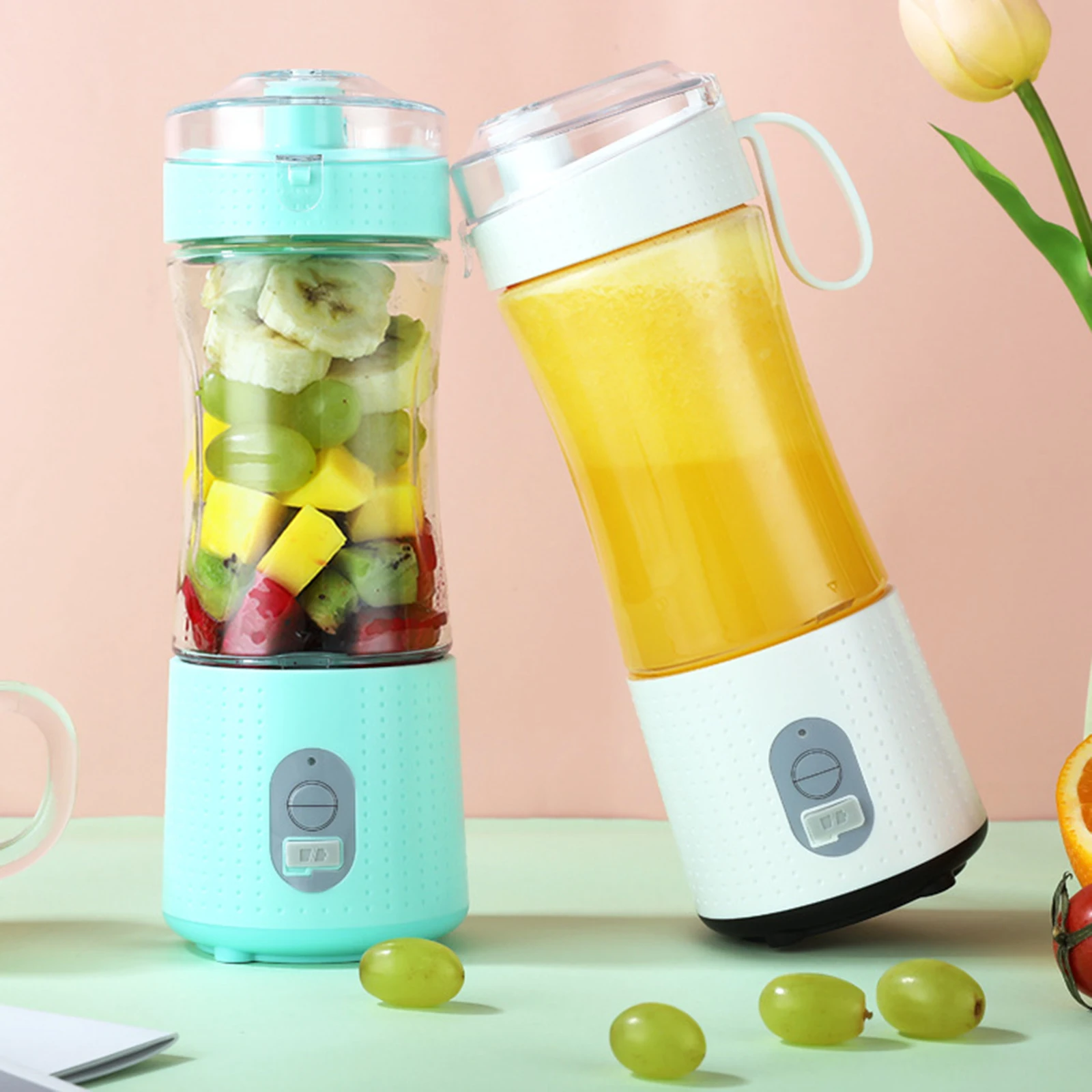 

380ML Mini Juicer Blender Portable USB Rechargeable Home Food Processor Smoothie Maker Mixer Juicer Machine Food Processor Cup