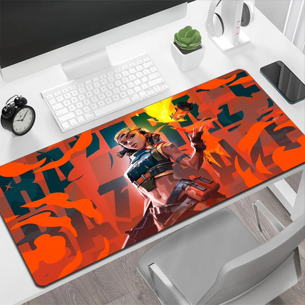 Большой коврик для мыши VALORANT Raze игровой компьютерный большой XXL клавиатуры