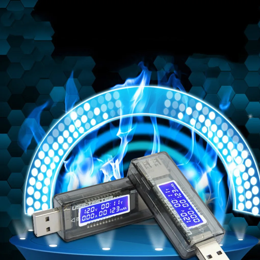 

0-3A USB Detector Voltmeter Ammeter Power Capacity Battery Tester Meter Voltage Current Mobile Charger