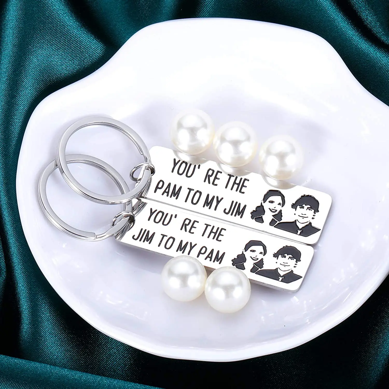 Пара брелок для ключей офисные подарки ТВ-шоу Юбилей Рождество День рождения