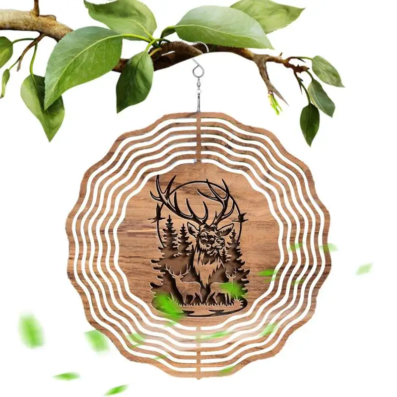 

Garden Spinners Yard Spinners Metal 3D Effect Kinetic Wind Sculptures Metal Yard Art For Backyard Window Patio Porch Bedroom