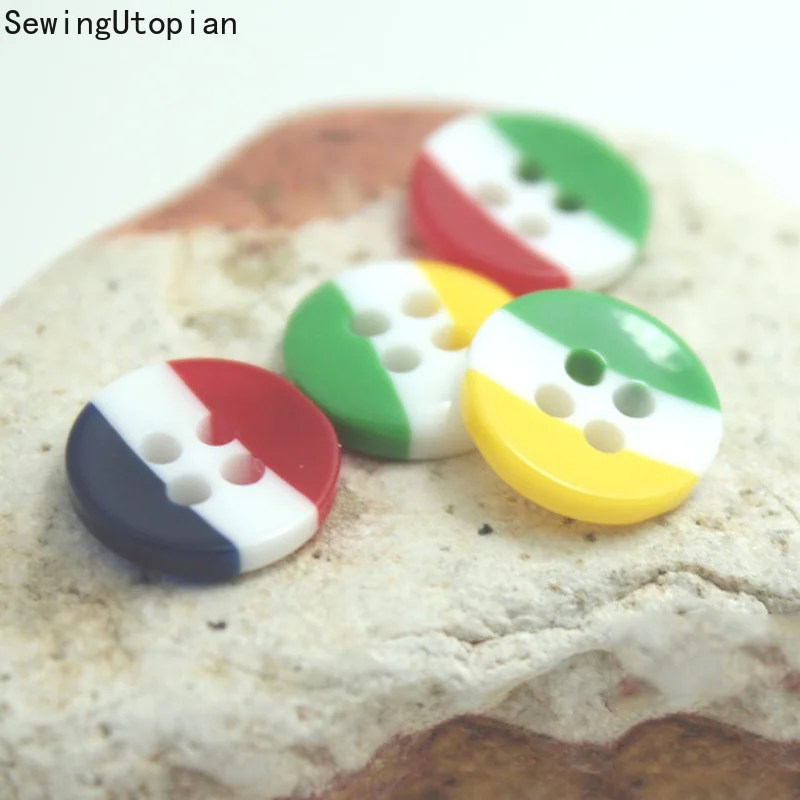 

100PCS Resin Four Eye Bowl Button Sweater Shirt Children's Polo Shirt Button Clothing Accessories Wholesale 4-Holes Buttons