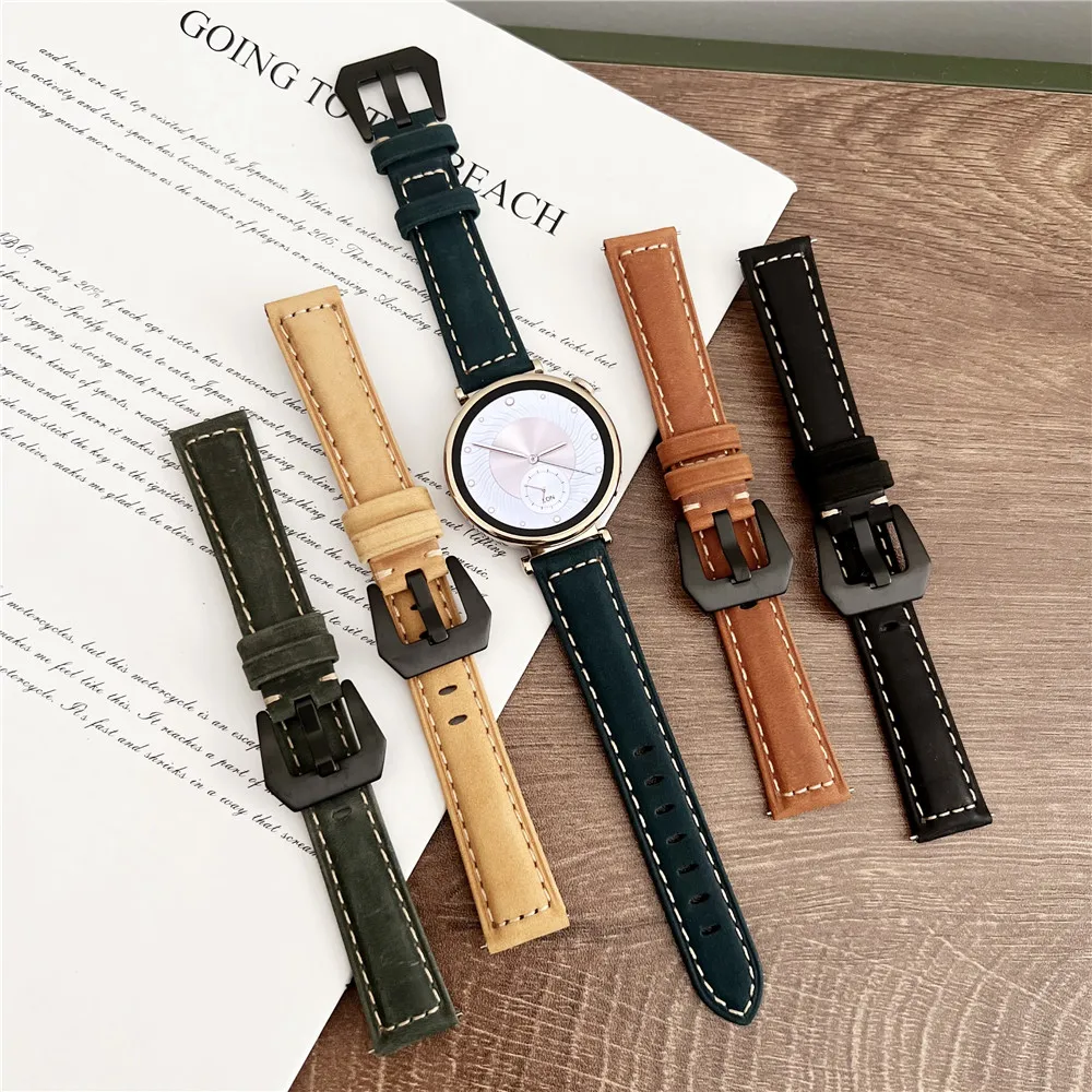 

Высококачественный кожаный ремешок для часов Huawei Watch GT 4 18 мм, ремешки для часов для HUAWEI, умные носимые аксессуары