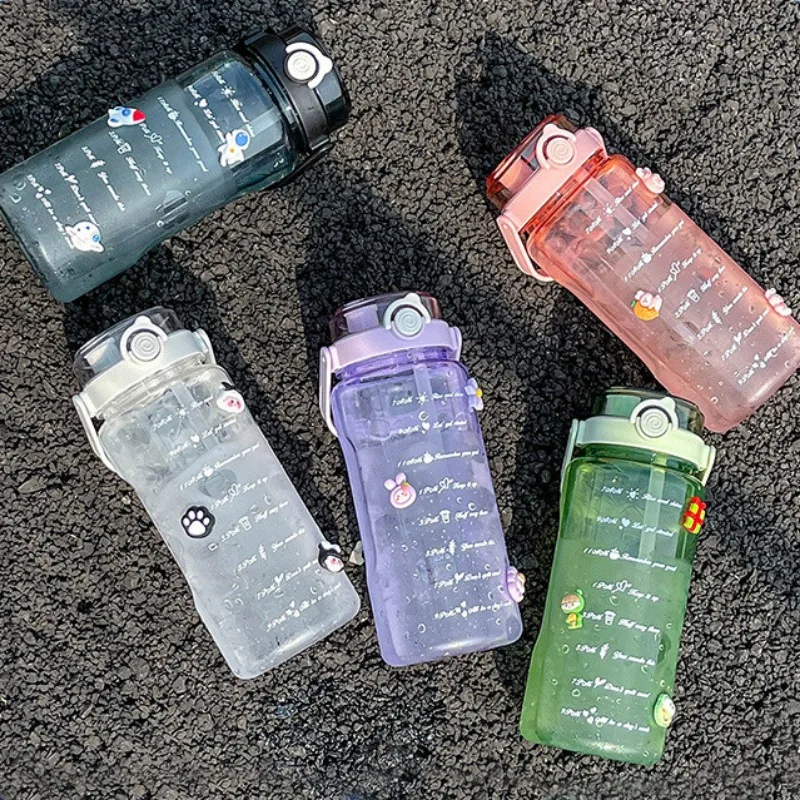 Портативная Пластиковая Бутылка Для Воды С Двойными Стенками Экологически