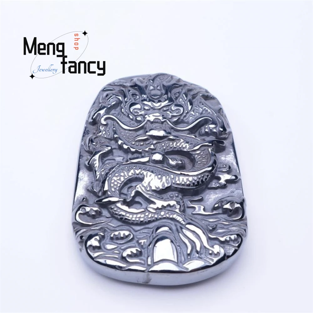 Натуральный энергетический камень подвеска в виде дракона зодиака Terahertz Простое