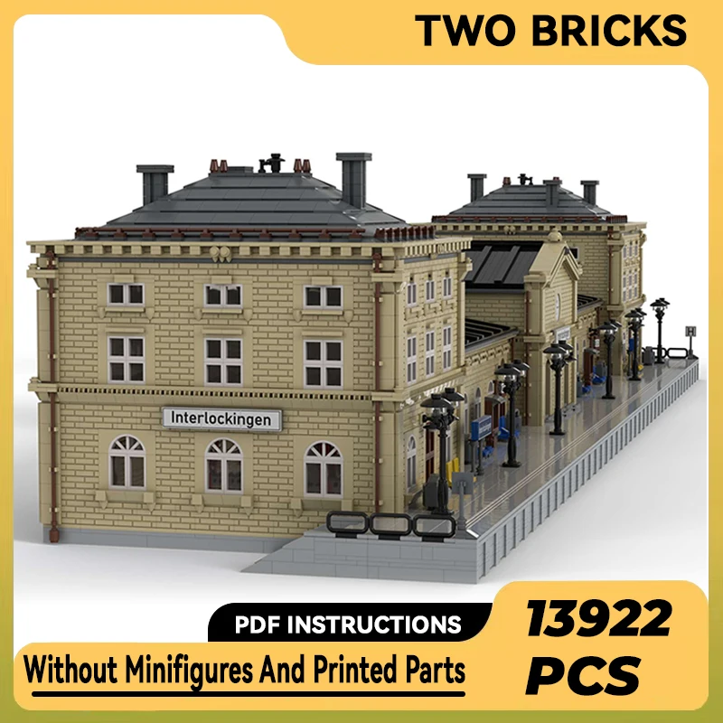 

Конструктор Moc, модель уличного вида, клемма поезда, технические кирпичи, сборка «сделай сам», строительные игрушки для детей, праздничные подарки