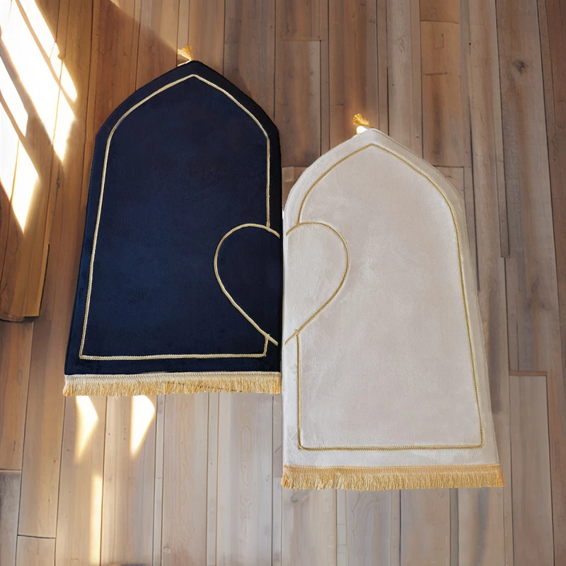 2 шт. вышитые молитвенные коврики для пар толстый пенопластовый исламский