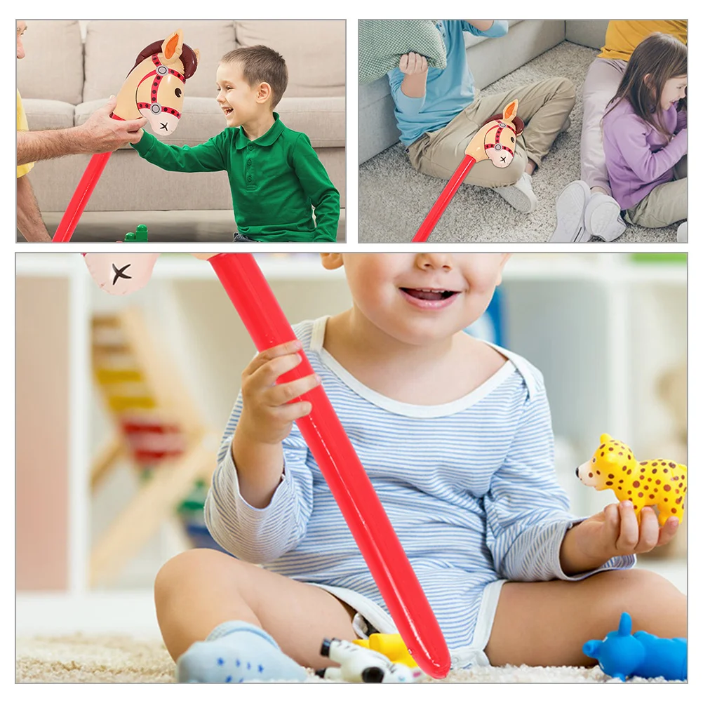 6 шт. палочка с головой лошади реквизит для детские игрушки надувные сувениры