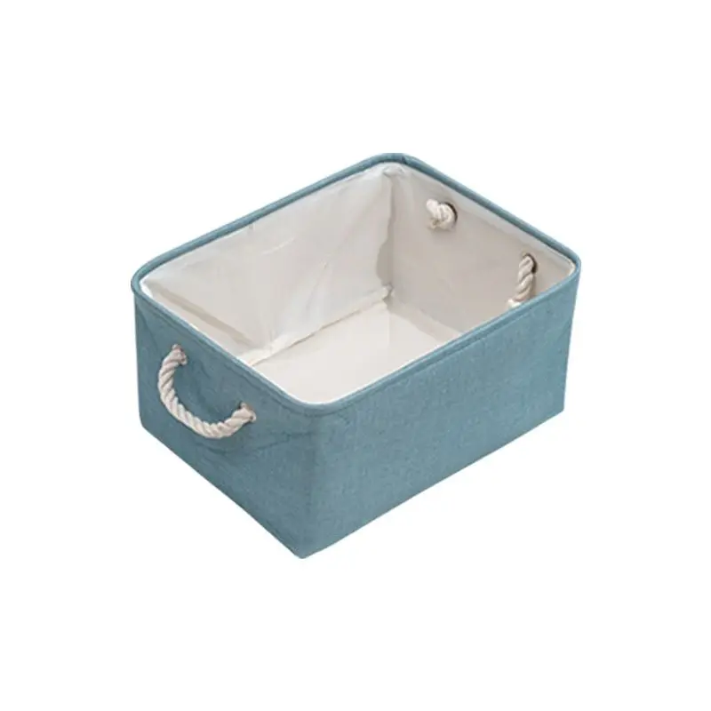 Linen Cloth Laundry Basket Storage Laundry Basket Dustproof Foldable Laundry Basket Storage Basket Clothing Storage Basket