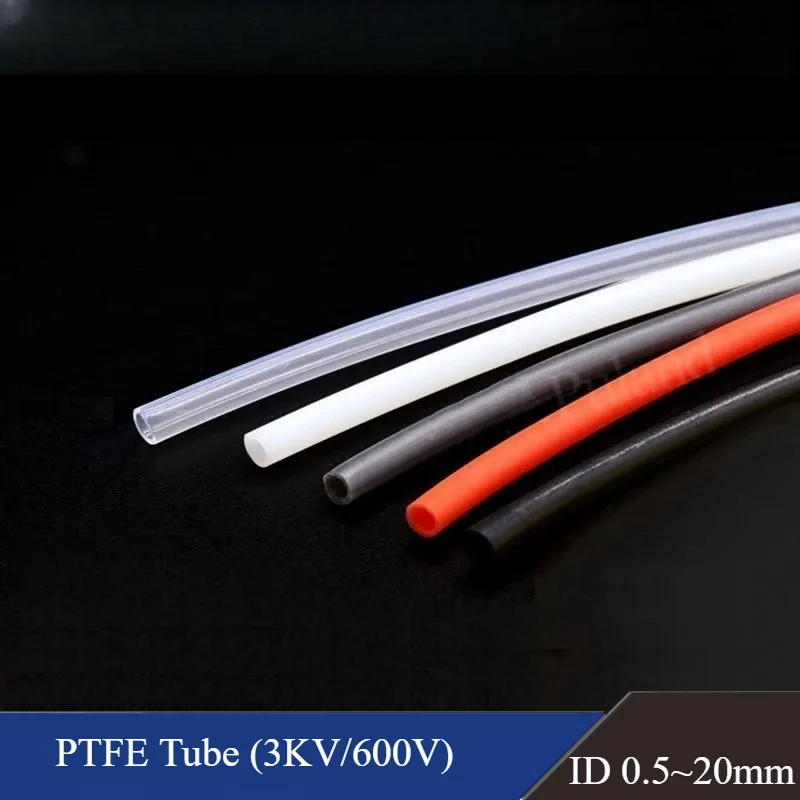 1 м PTFE FEP трубка для 3D принтера запчасти труба ID 0 5 2.5 3 4 6 7 8 10 12 14 16 18 20 мм