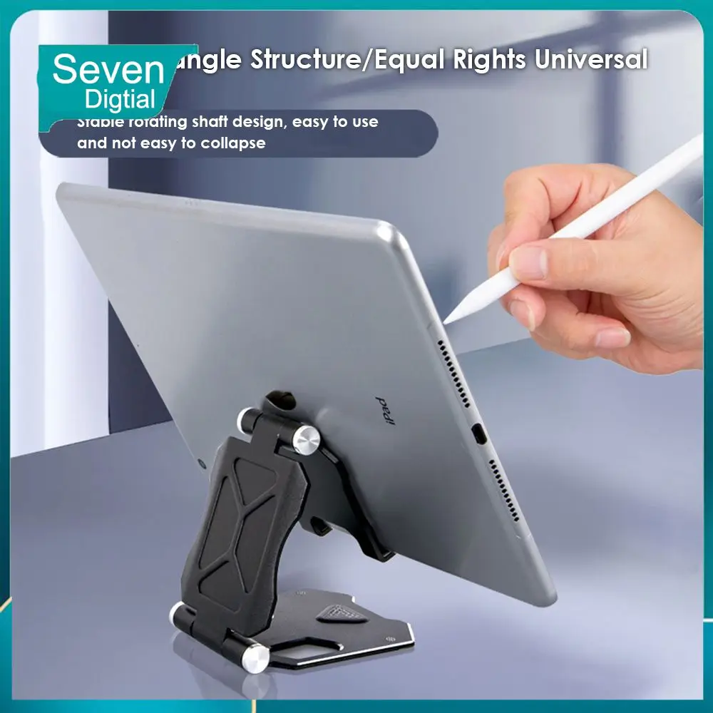 

Stable Shaft Design Metal Durable And Anti Drop Collapsible Desktop Silicone Cover Foldable Mobile Phone Accessories Lazy Man