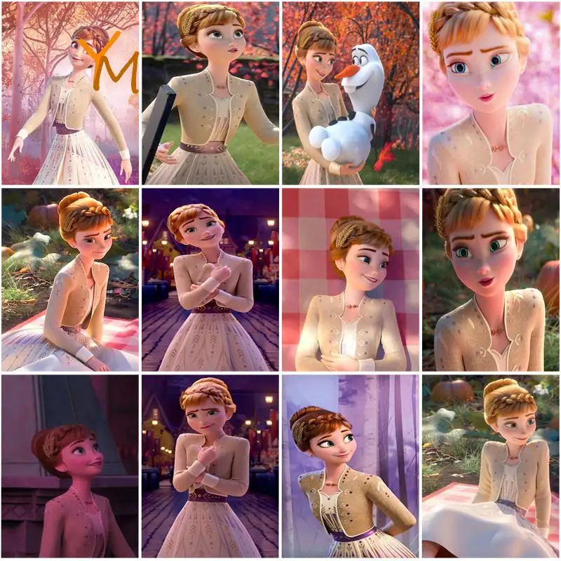 

Алмазная 5D мозаика «сделай сам» с изображением принцессы Эльзы, Набор для творчества, украшение для дома, полностью Алмазная Вышивка крести...