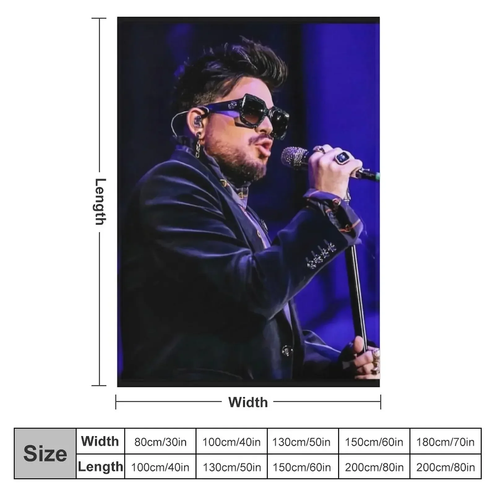 Декоративное одеяло Адам Ламберт для ребенка плюшевые среды мягкие клетчатые