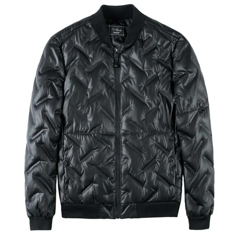 2021 Winter Light Thin Duck Down Jackets Men's Korean Fashion Slim Casual Down Coats Short Warm Parkas Outdoor Windproof Jacket