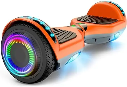 , 6.5 Inch Self Balancing Hoverboards With Bluetooth And Led Lights, Hover Board For Kids Teenagers