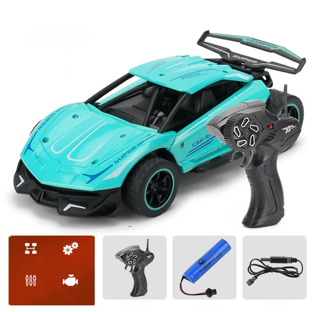 

1:24 2.4g Remote Control Car Alloy High-speed Rc Sports Car Rechargeable Off-road Vehicle Children Toys For Boys Gifts