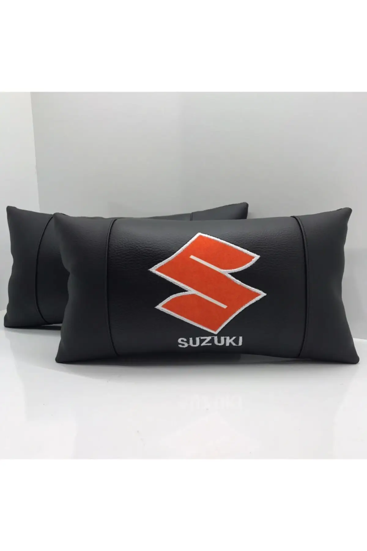 

Suzuki Leather Car Neck Pillow 2 Pcs Orthopedic Pillow Automobile Interior Accessories Original Brand
