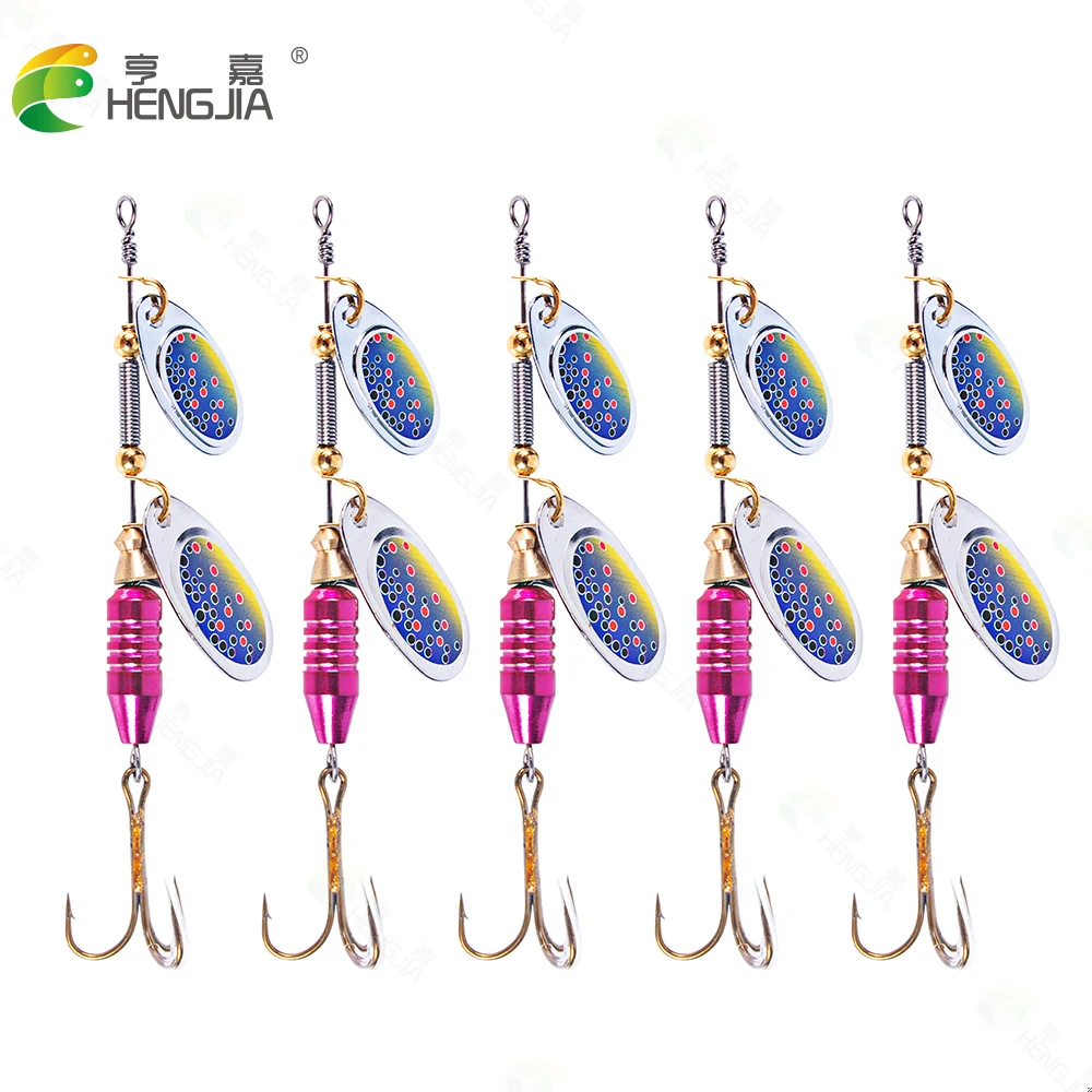

Spinnerbait Fishing Lure 9.5Cm-10G-#4 Rotating Spoon Sequins Metal Hard Wobblers Bass Carp Pesca Tackle