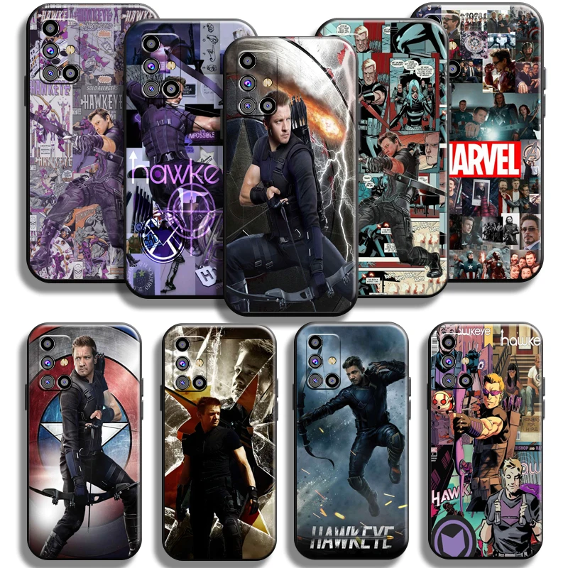 

Marvel Avengers Hawkeye For Samsung Galaxy M31 M31S Phone Case Full Protection Funda TPU Cases Liquid Silicon Cover Shockproof