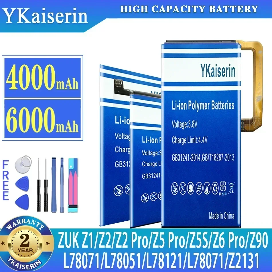 Фото Аккумулятор YKaiserin для Lenovo ZUK Z2 Z2Pro Z1/Z6 Pro Z6Pro Z90 Vibe Shot/Max Z5s L78071 Z5 Pro Z5Pro Z2131 L78051 L78121 BL246 №1
