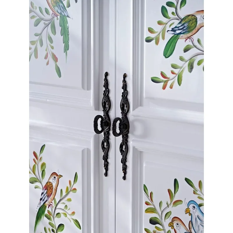 80 см Американский домашний шкаф для спальни маленький двойная дверь ящик детский