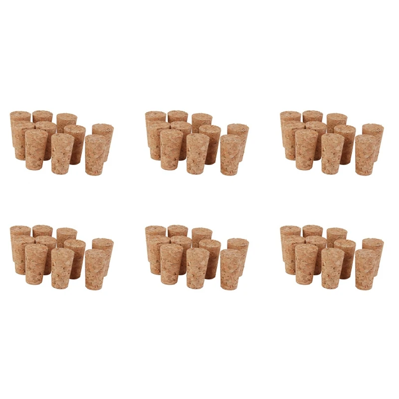 

60Pcs Tapered Corks Stoppers DIY Craft Art Model Building 22 X 17 X 35Mm