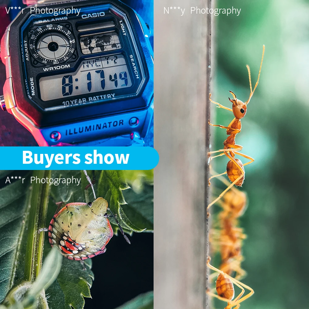 Najtaniej Obiektyw Makro MARTVSEN 120MM, Profesjonalny Obiektyw 5K HD 10x Super Makro Uniwersalny Obiektyw Aparatu Fotograficznego Do Iphone'a Samsung Andriod