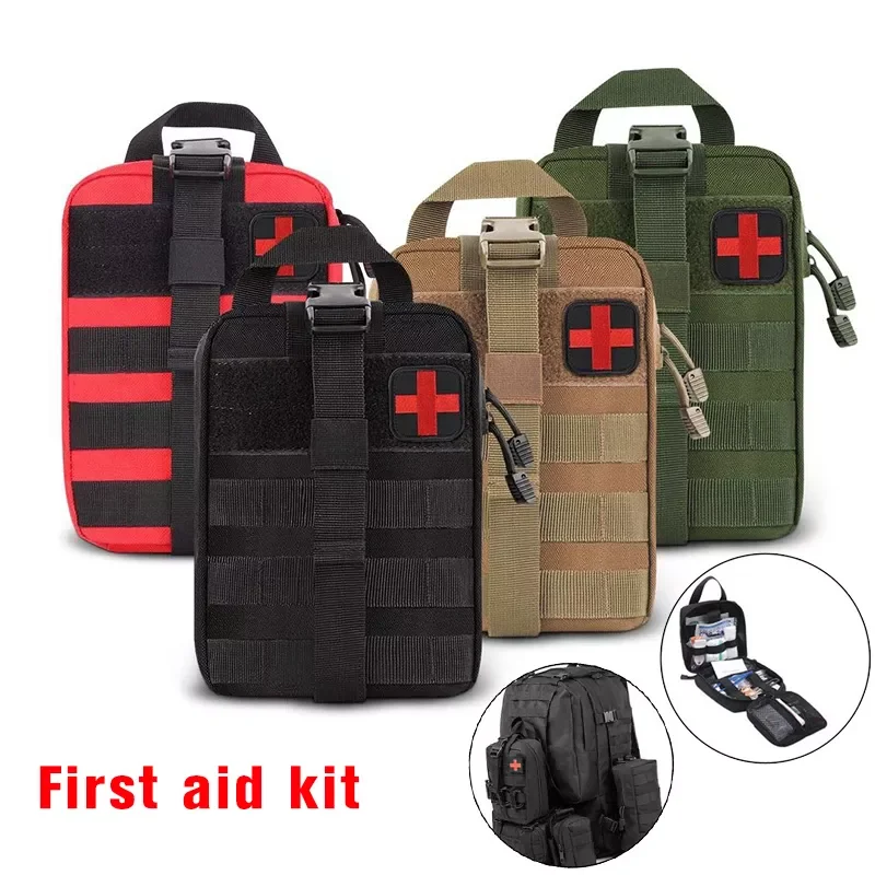 

Outdoor Sports Mountaineering Survival First Aid Kit Military Tactical Medical Waist Pack Emergency Kits For Travel Camp Hiking