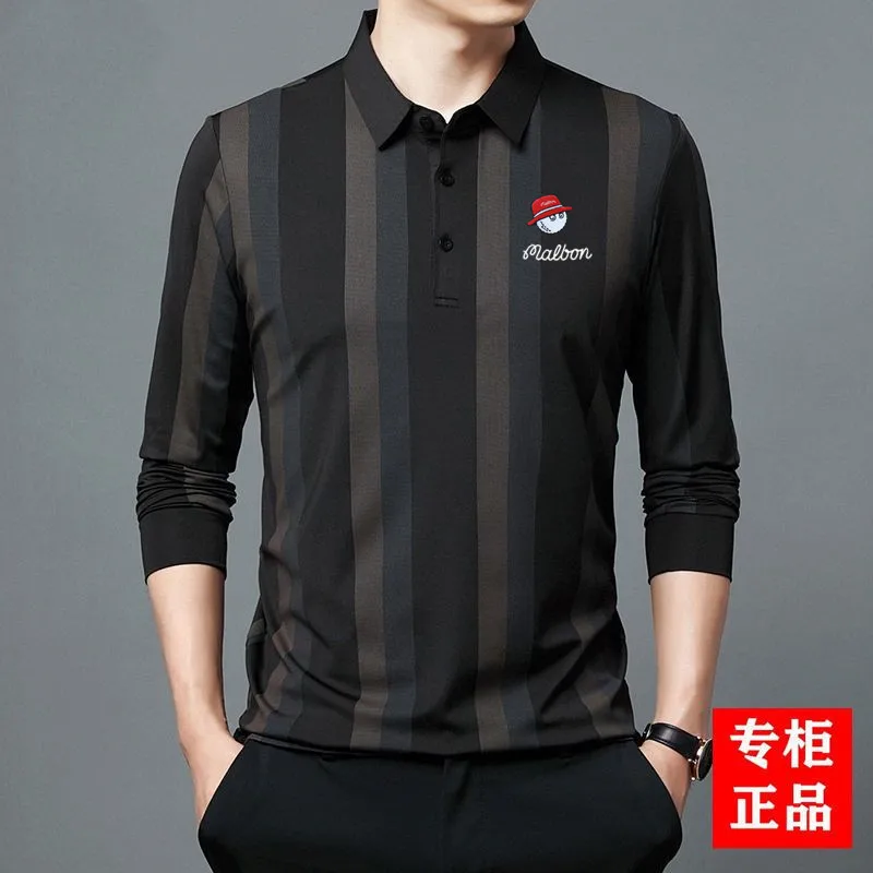 

Мужская футболка для гольфа, осенняя одежда с длинным рукавом, horse's Malbon, зима