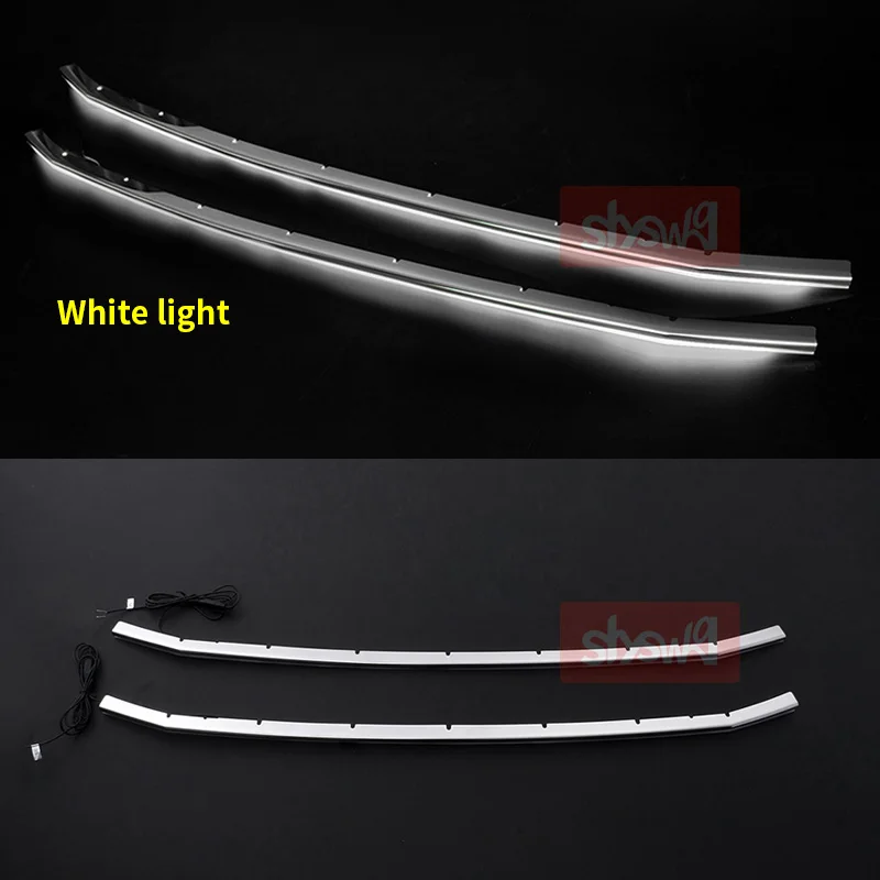 Передний бампер для автомобиля хромированная отделка Voxy 80 2014 синий/белый цвет