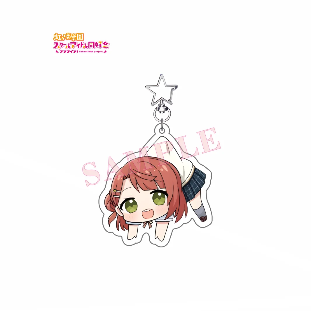 Фото Аниме Love Live! Брелок-подвеска Nijigasaki High School Idol Club, милый акриловый брелок для сумки, подарки, 6 см №3